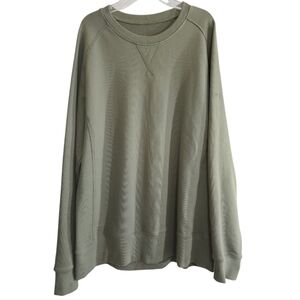 Myles Apparel Organic Cotton Sweatshirt Large Lightweight Logo Cozy Athleisure